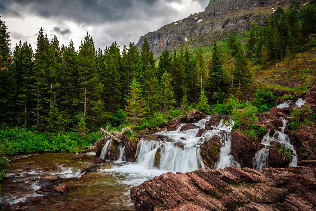 Best Waterfall Hikes In Glacier National Park Parked In Paradise