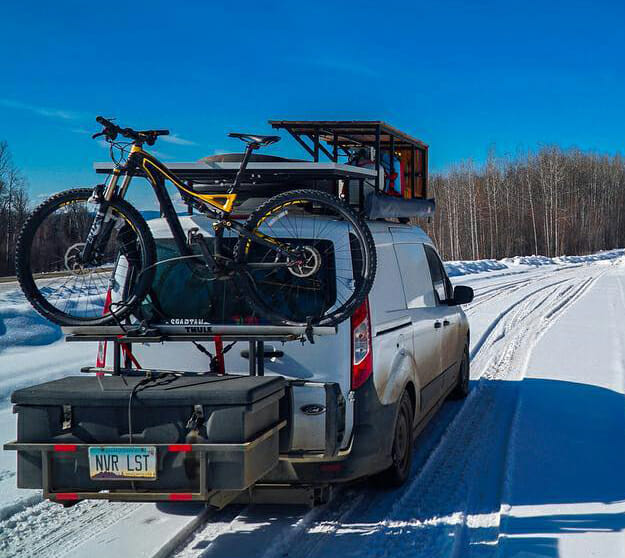 cargo carrier with bike rack