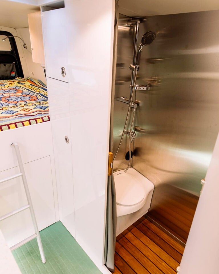 15+ Amazing Van Life Shower Ideas (2024) Parked In Paradise