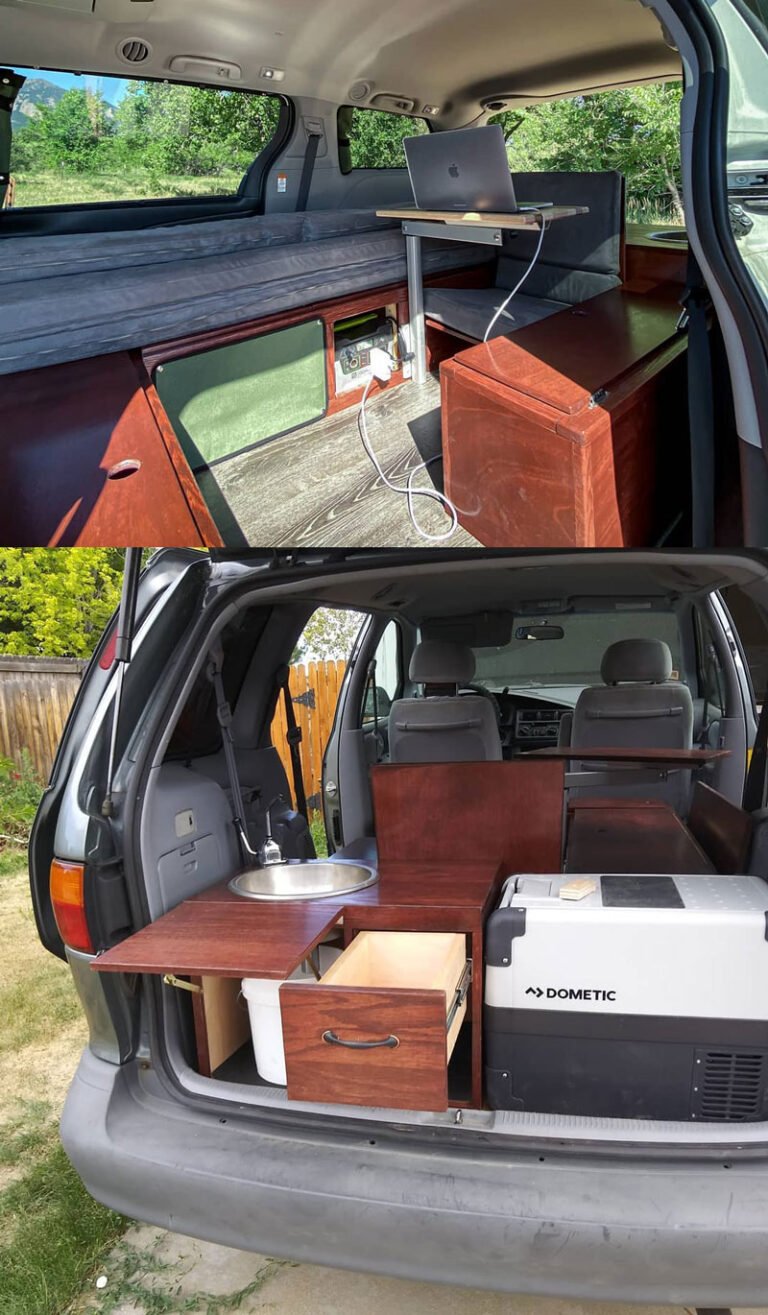 8 Amazing Minivan Camper Conversions » Living In A Van On A Buget