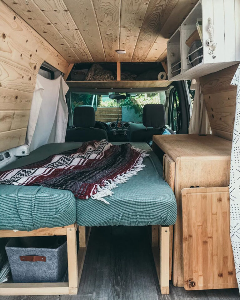 9 DIY Ford Transit Connect Camper Van Conversions